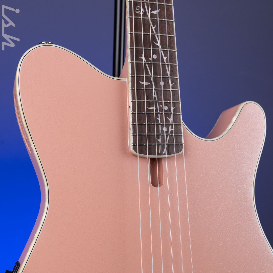 Ibanez TOD10N Tim Henson Signature Nylon Acoustic-Electric Guitar Pearl Pink Flat Demo