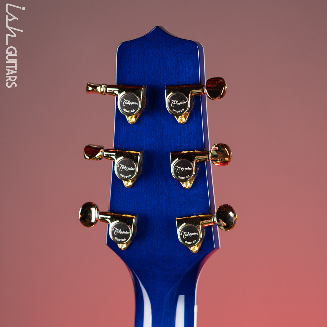 Takamine TSP100 Acoustic-Electric Guitar Gloss Deep Blue Sunburst