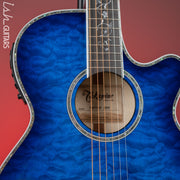Takamine TSP100 Acoustic-Electric Guitar Gloss Deep Blue Sunburst