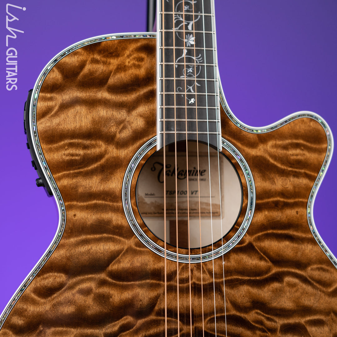 Takamine TSP100 Acoustic-Electric Guitar Gloss Vintage Tobacco