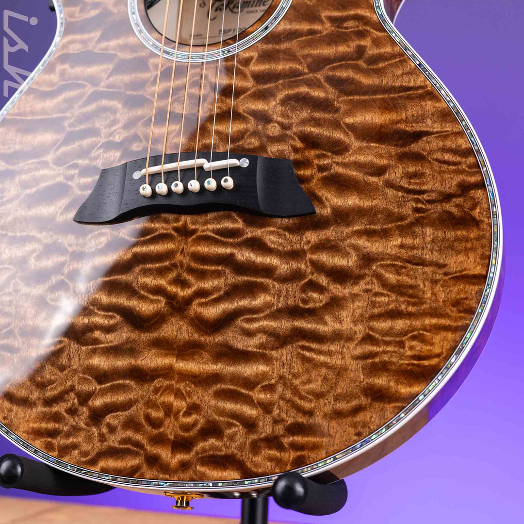 Takamine TSP100 Acoustic-Electric Guitar Gloss Vintage Tobacco Demo