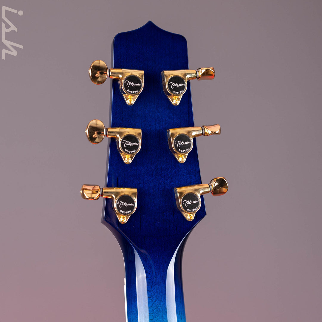 Takamine TSP178AC SBB Thinline Acoustic-Electric Guitar Gloss Blue Burst Demo