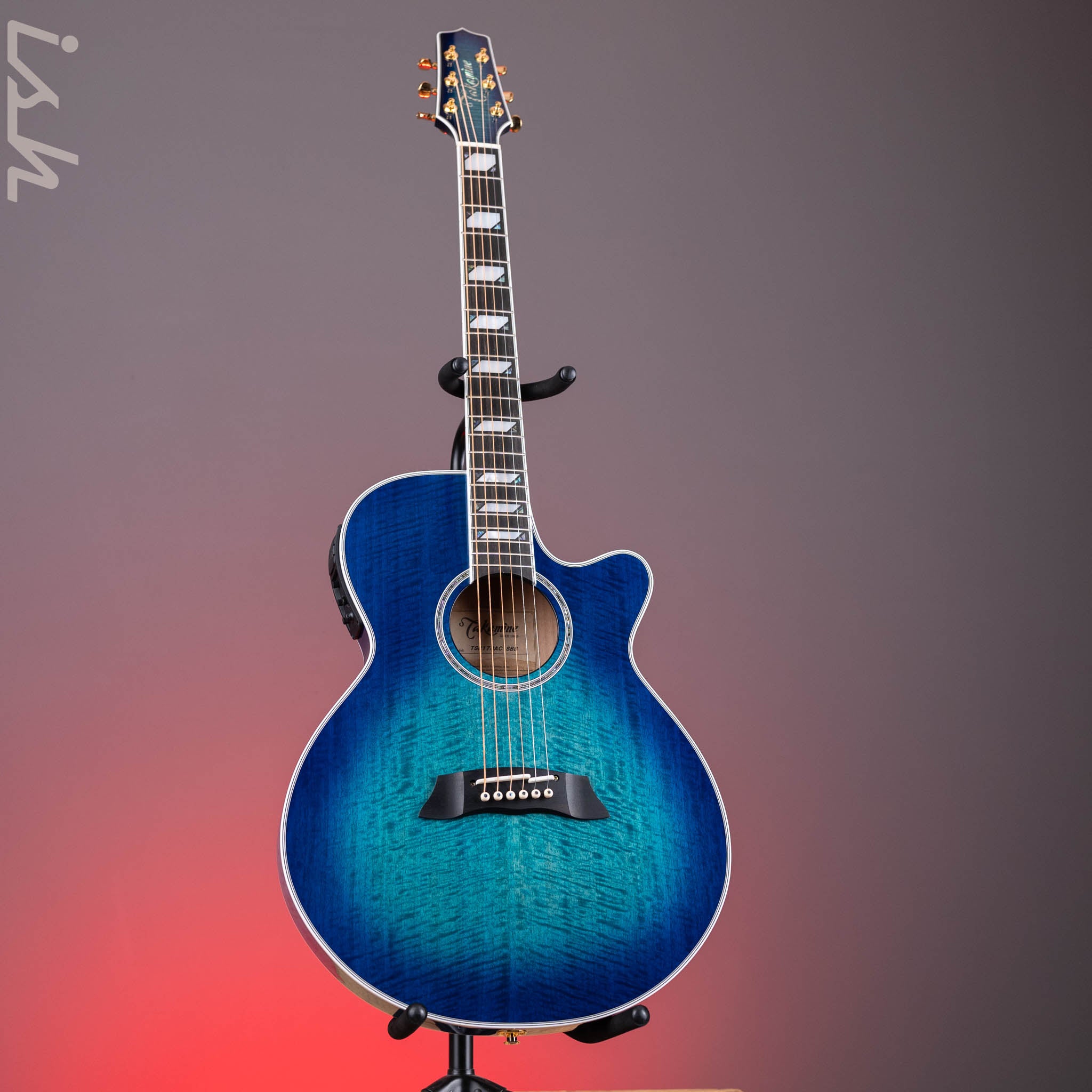 Takamine TSP178AC SBB Thinline Acoustic-Electric Guitar Gloss Blue