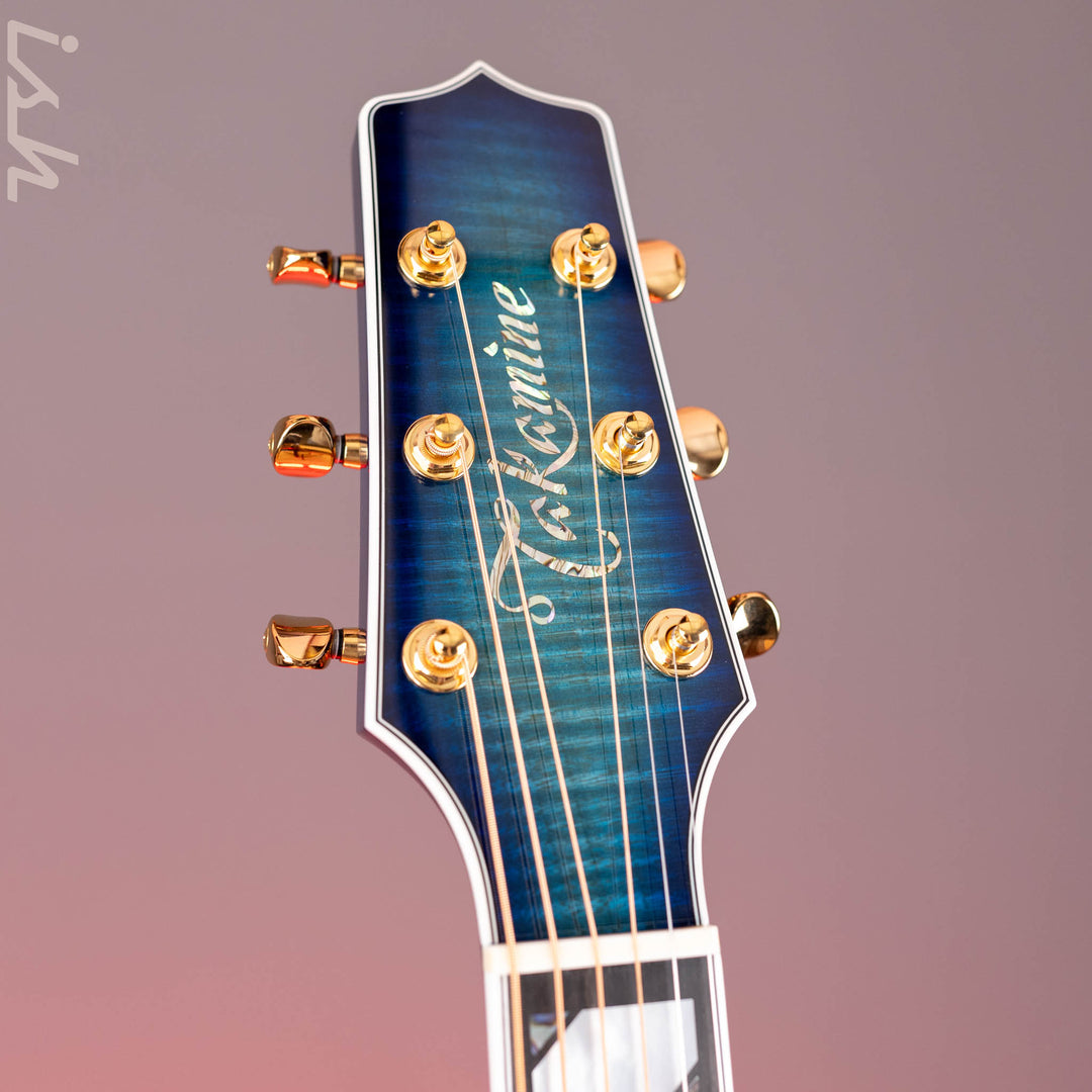Takamine TSP178AC SBB Thinline Acoustic-Electric Guitar Gloss Blue Burst Demo