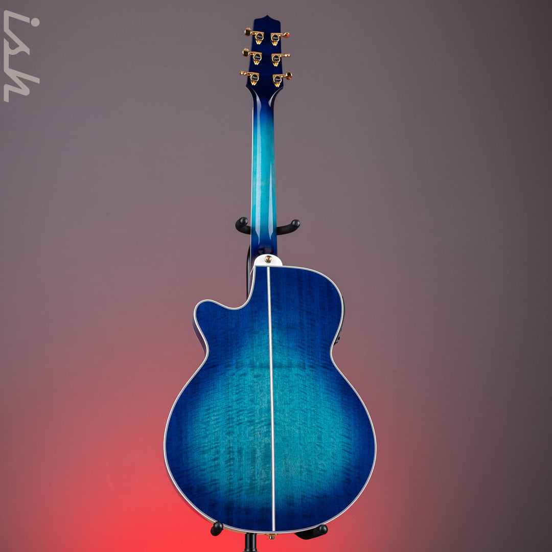 Takamine TSP178AC SBB Thinline Acoustic-Electric Guitar Gloss Blue Burst Demo