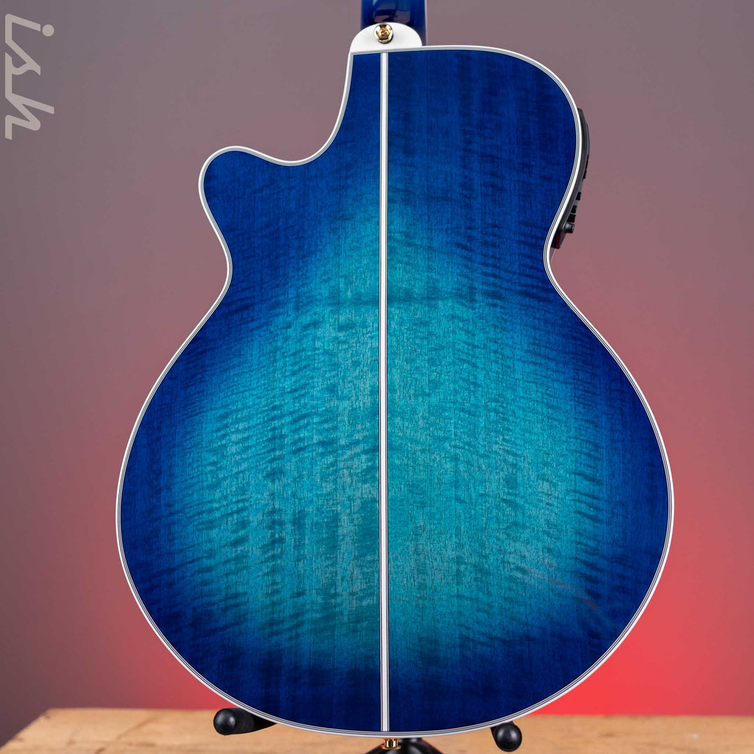 Takamine TSP178AC SBB Thinline Acoustic-Electric Guitar Gloss Blue Burst Demo