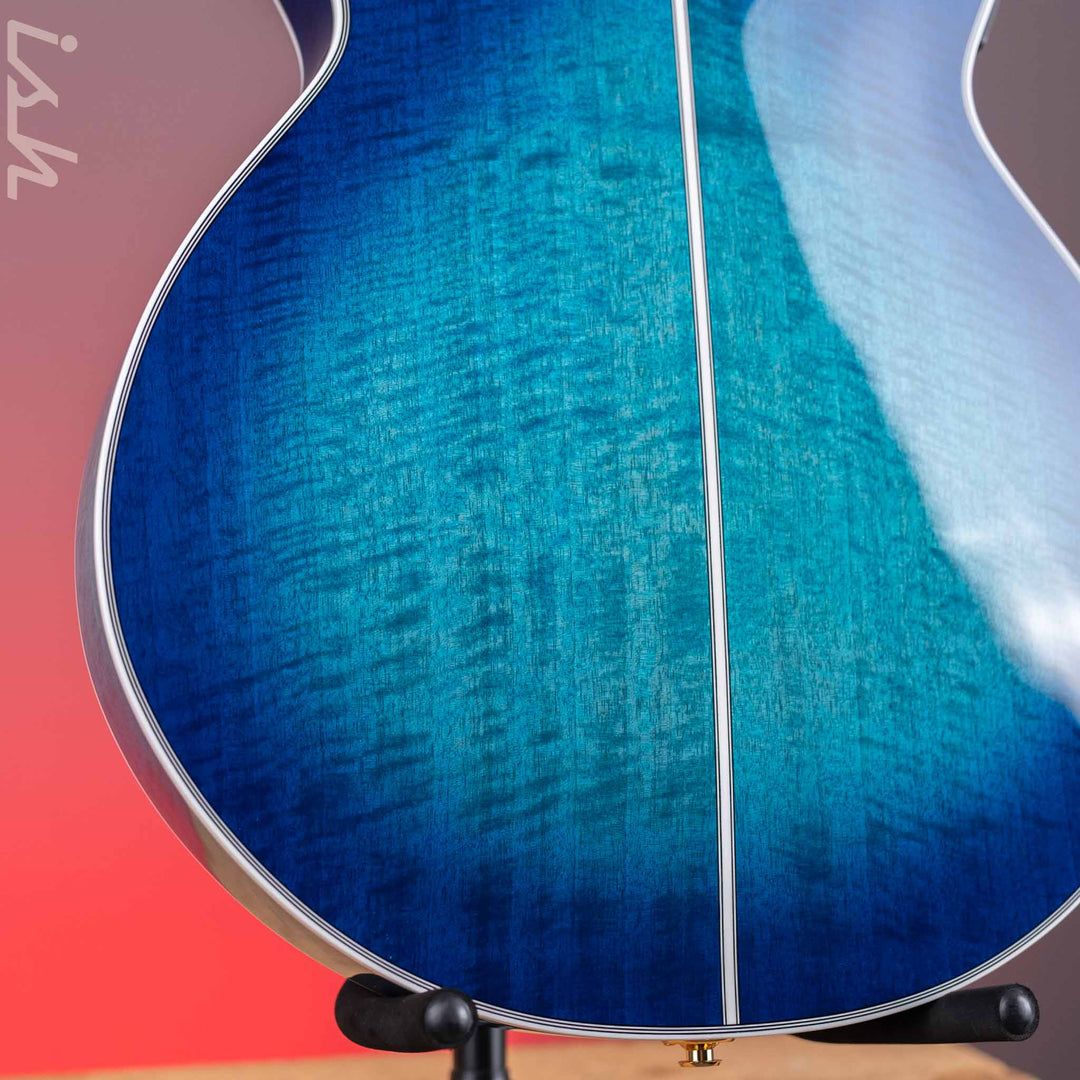 Takamine TSP178AC SBB Thinline Acoustic-Electric Guitar Gloss Blue Burst Demo