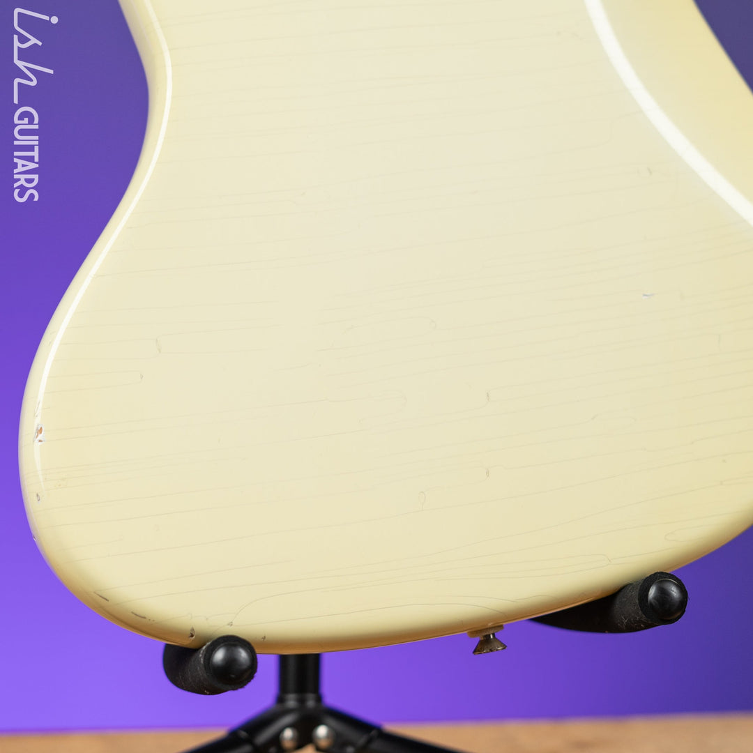 1961 Fender Jazz Bass Refin Stacked Knobs Olympic White