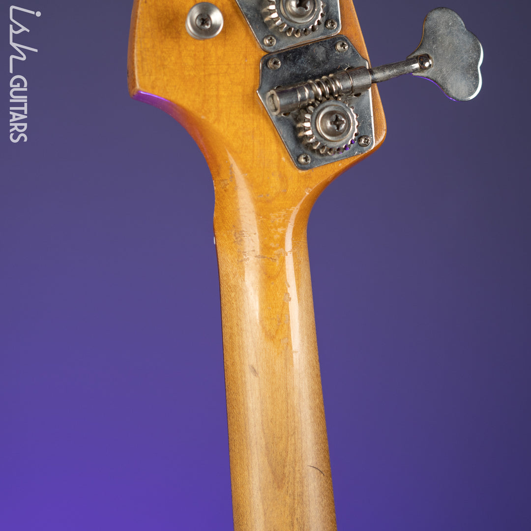 1961 Fender Jazz Bass Refin Stacked Knobs Olympic White