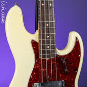 1961 Fender Jazz Bass Refin Stacked Knobs Olympic White