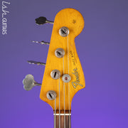 1961 Fender Jazz Bass Refin Stacked Knobs Olympic White