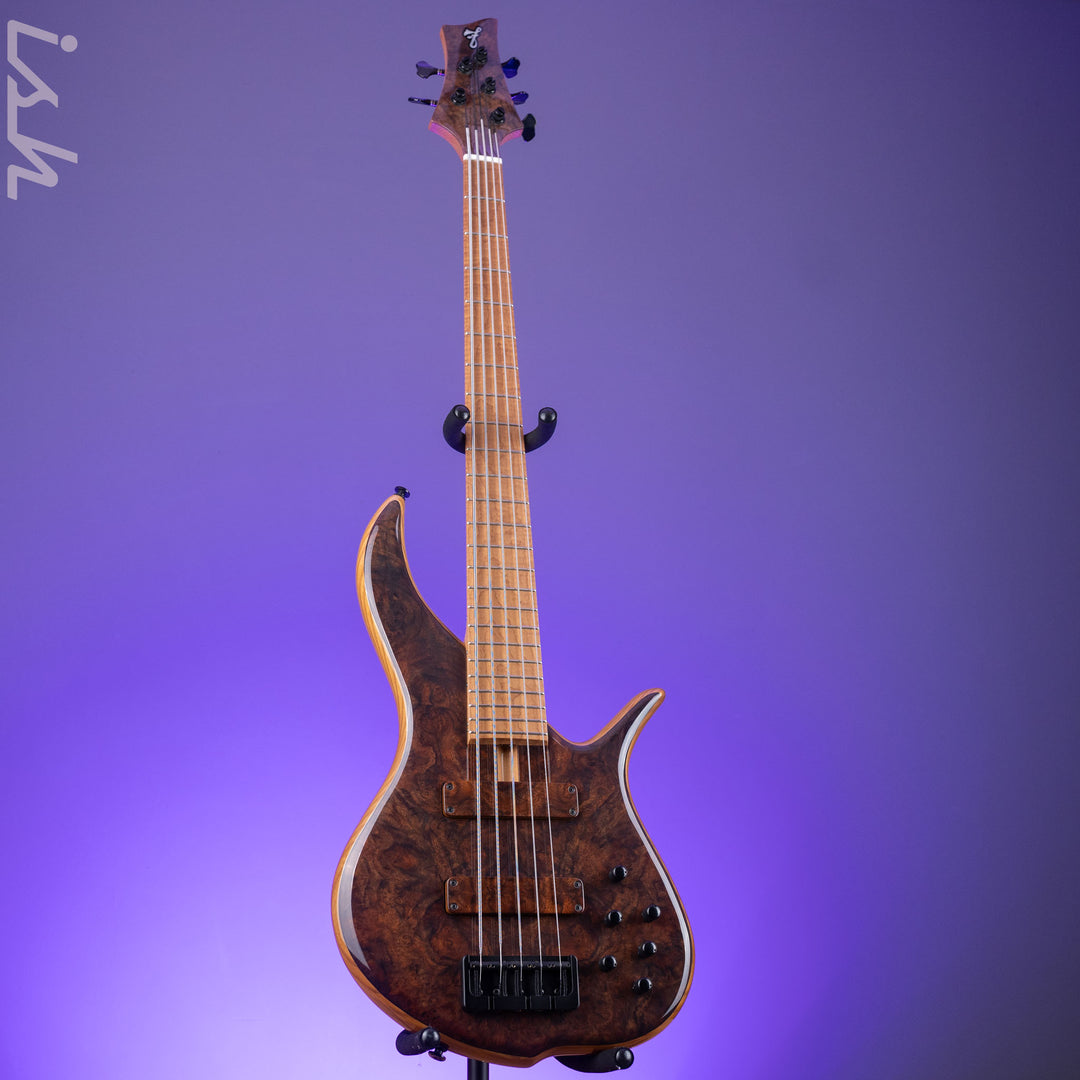 F bass BN-5 buckeye burl Napoleon Deluxe 5 - Buckeye Burl