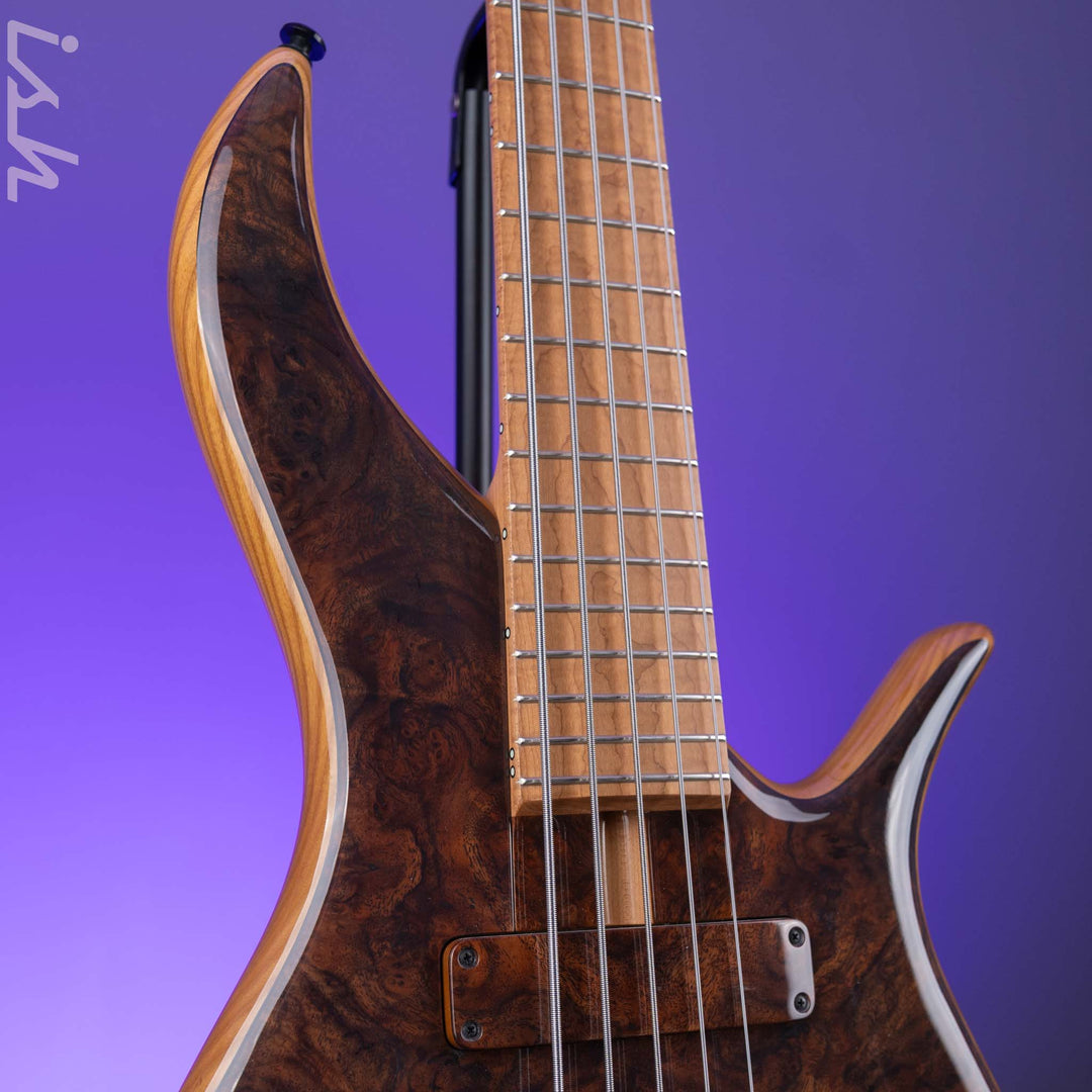 F Bass BN5 Burled Walnut – Ish Guitars