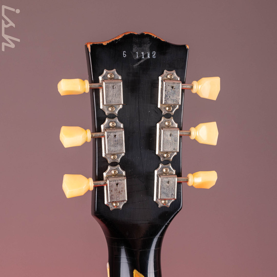 2021 Gibson Murphy Lab Heavy Relic Les Paul Standard 1956 Reissue Black Over Gold w/ Bigsby