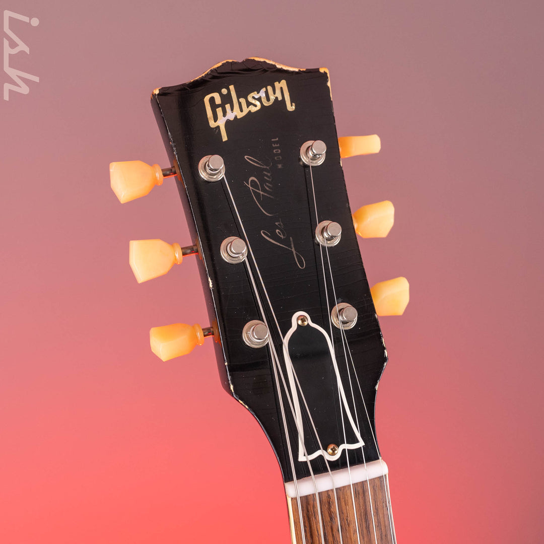 2021 Gibson Murphy Lab Heavy Relic Les Paul Standard 1956 Reissue Black Over Gold w/ Bigsby