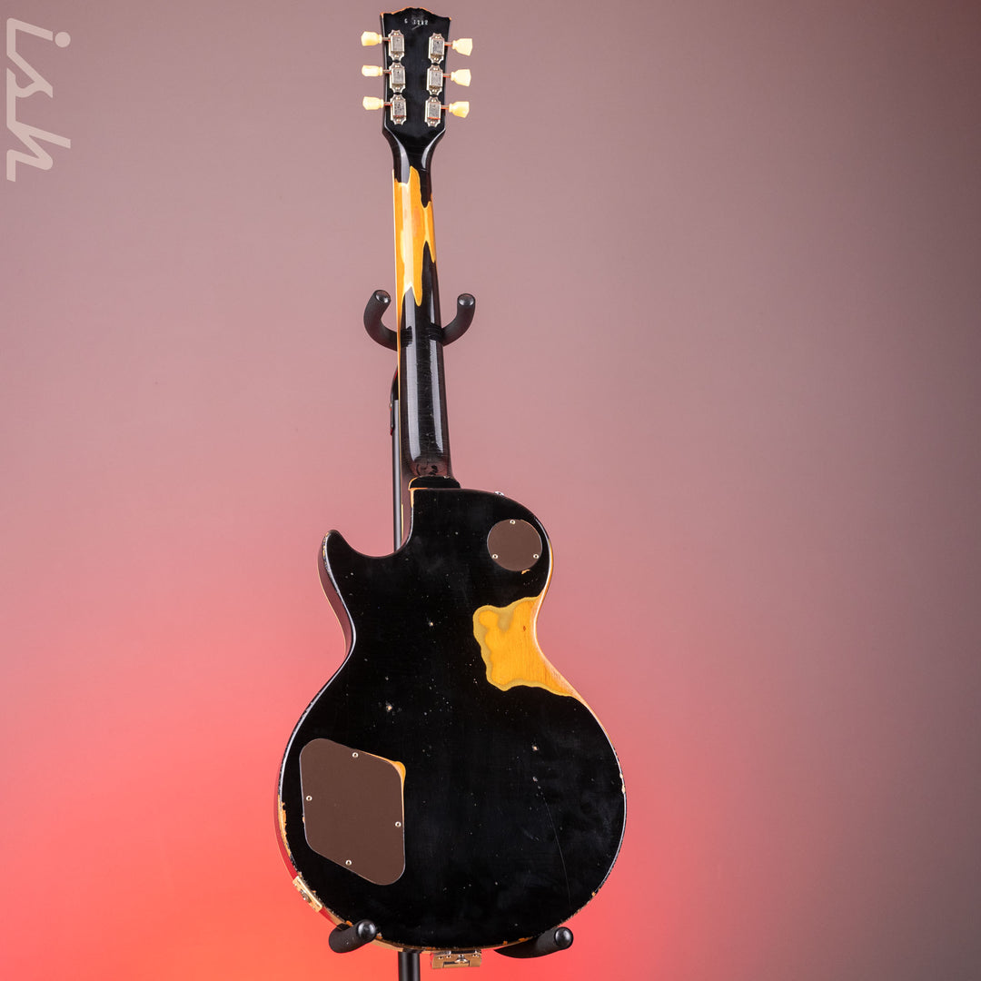 2021 Gibson Murphy Lab Heavy Relic Les Paul Standard 1956 Reissue Black Over Gold w/ Bigsby