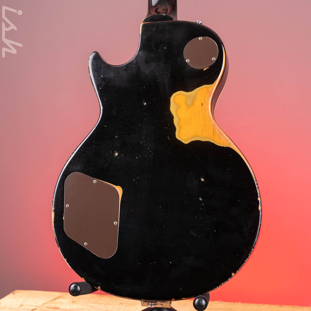 2021 Gibson Murphy Lab Heavy Relic Les Paul Standard 1956 Reissue Black Over Gold w/ Bigsby