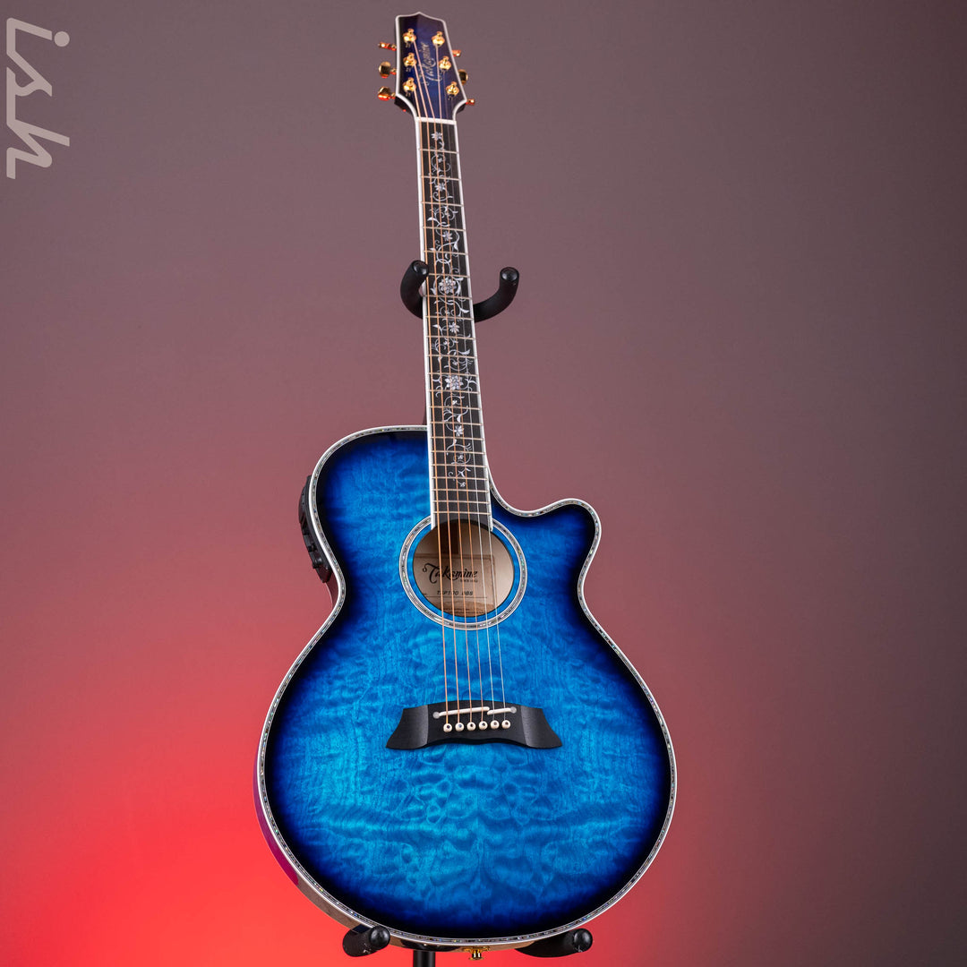 Takamine TSP100 Acoustic-Electric Guitar Dark Blue Sunburst