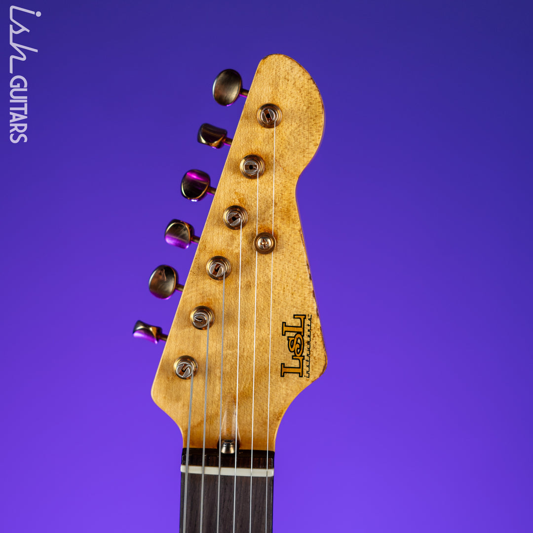 LSL Saticoy SRV Tribute SSS Three-Tone Sunburst Extreme Aging