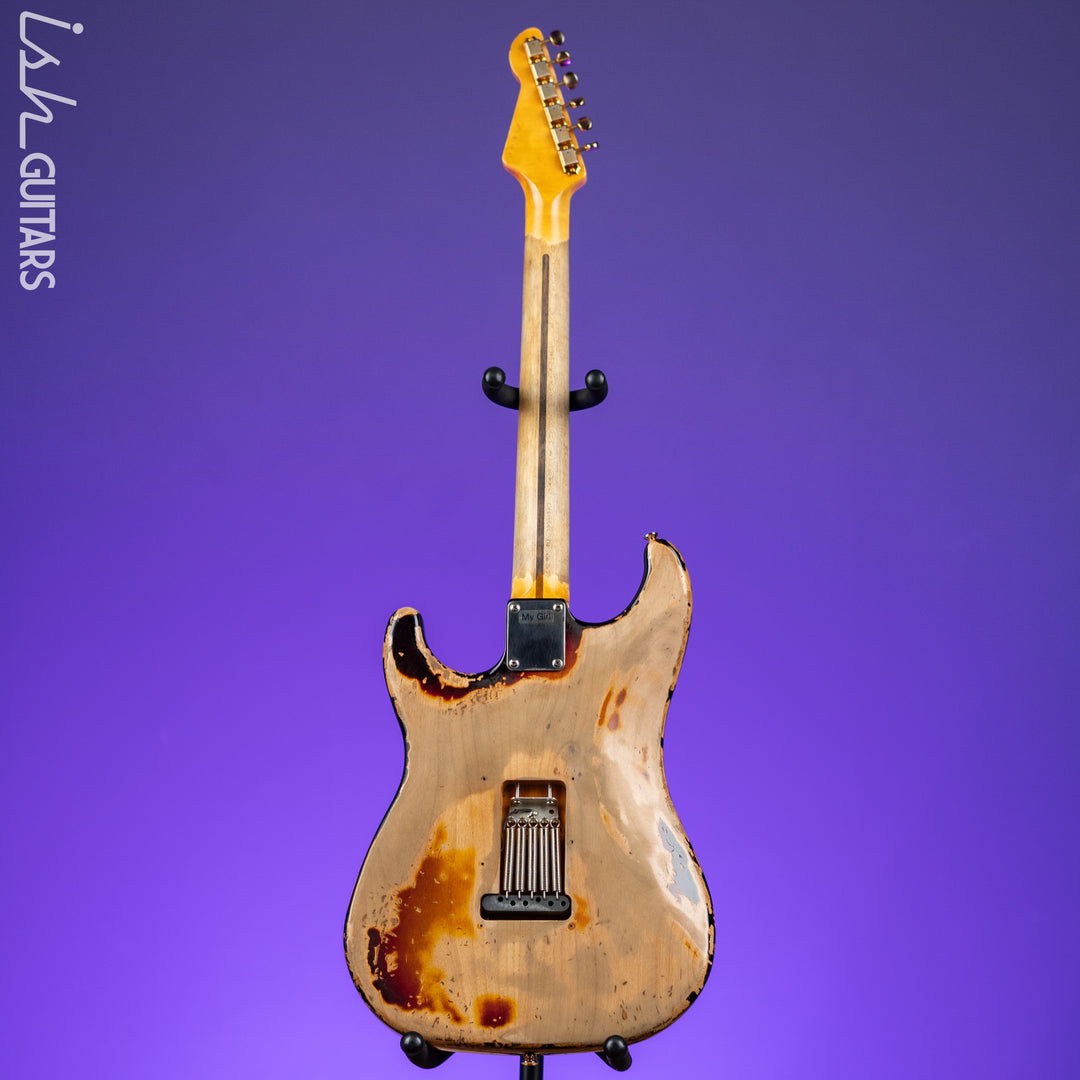 LSL Saticoy SRV Tribute SSS Three-Tone Sunburst Extreme Aging