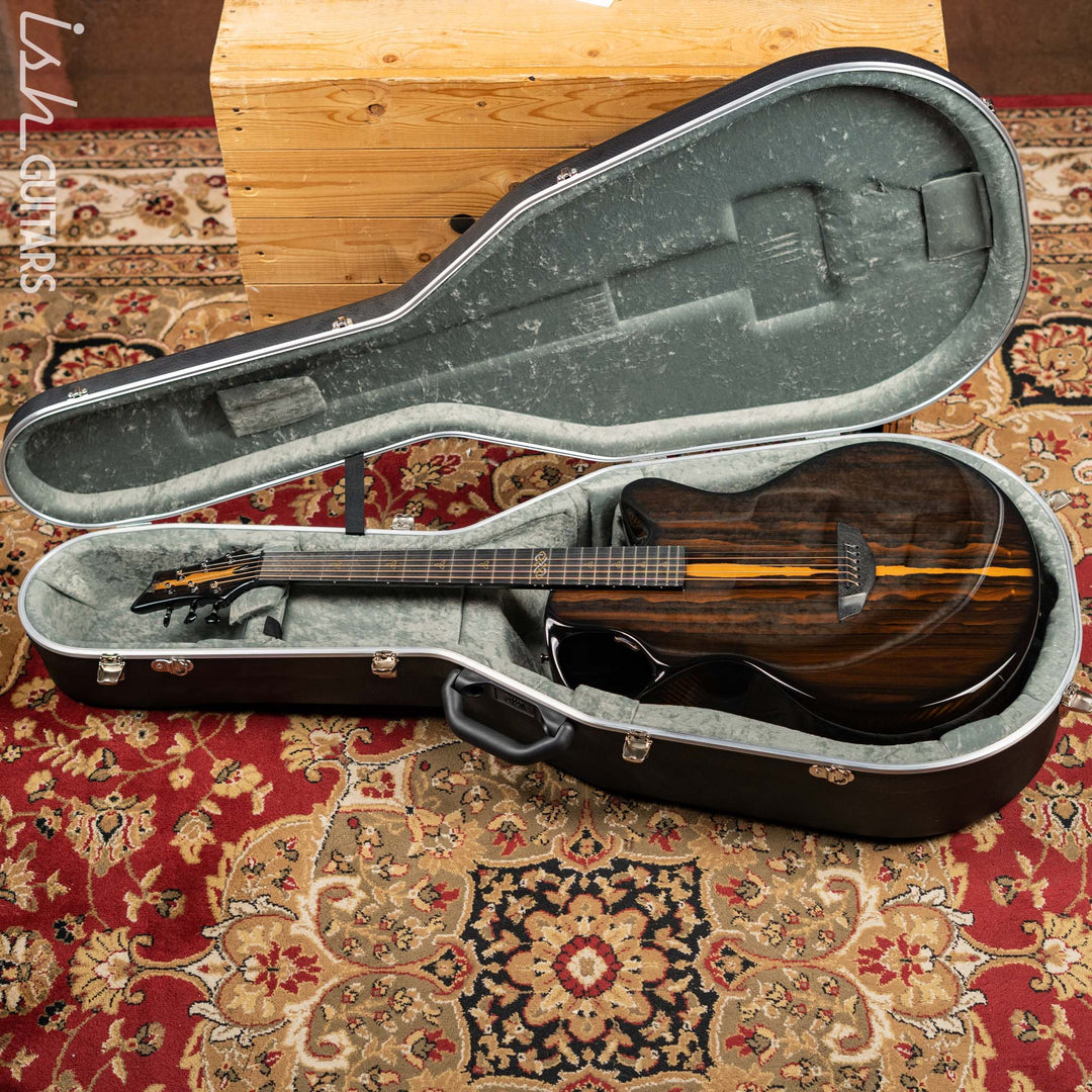 2021 Emerald X30 Jumbo Carbon Fiber Acoustic-Electric Guitar Ziricote Top