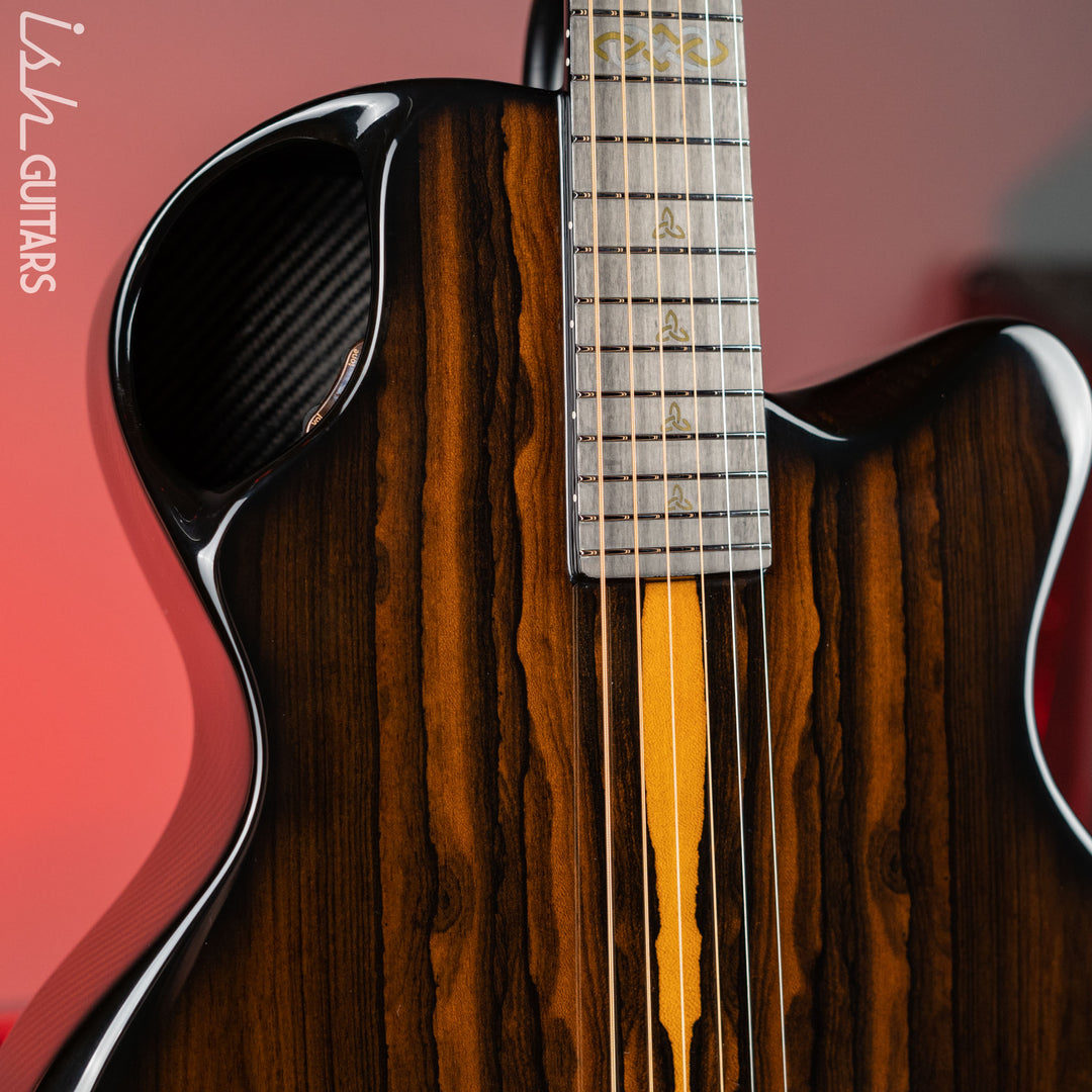 2021 Emerald X30 Jumbo Carbon Fiber Acoustic-Electric Guitar Ziricote Top