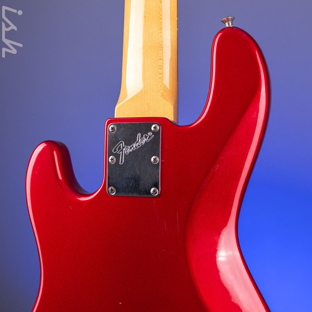 1997 Fender Roscoe Beck V Bass Candy Apple Red
