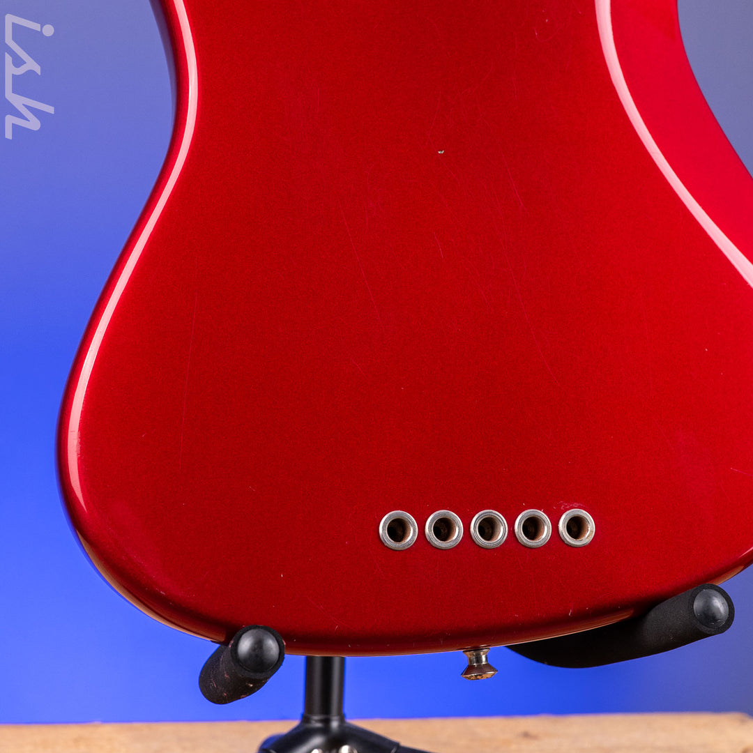1997 Fender Roscoe Beck V Bass Candy Apple Red