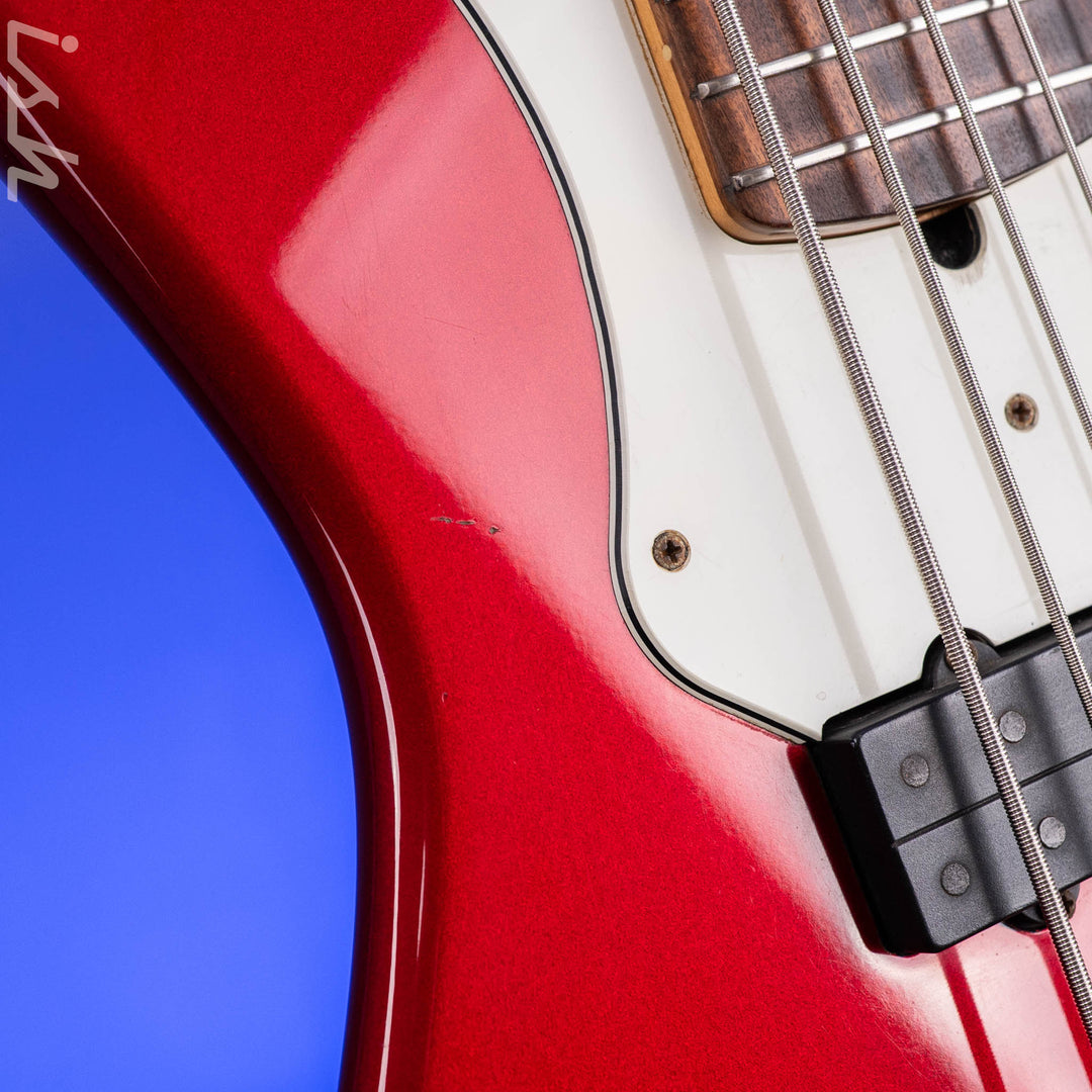 1997 Fender Roscoe Beck V Bass Candy Apple Red