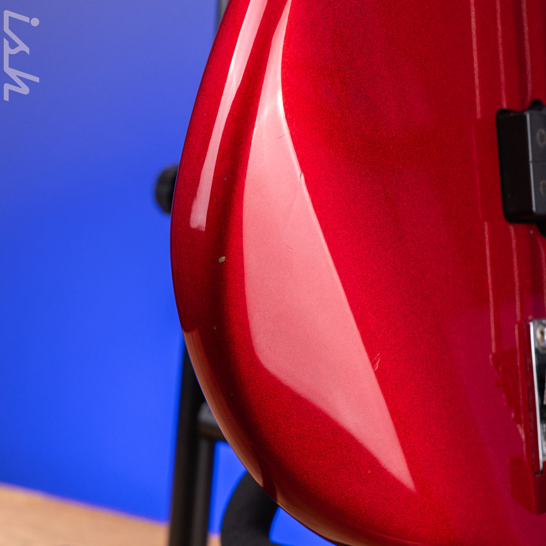 1997 Fender Roscoe Beck V Bass Candy Apple Red