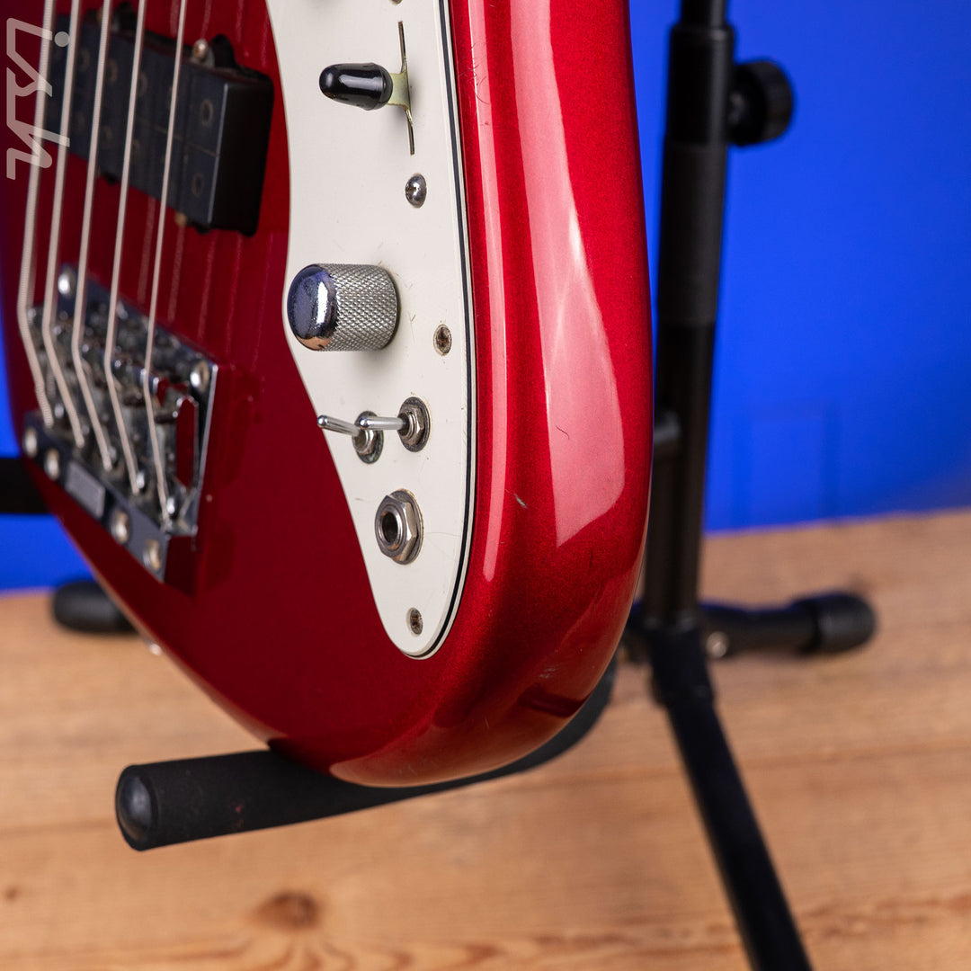 1997 Fender Roscoe Beck V Bass Candy Apple Red