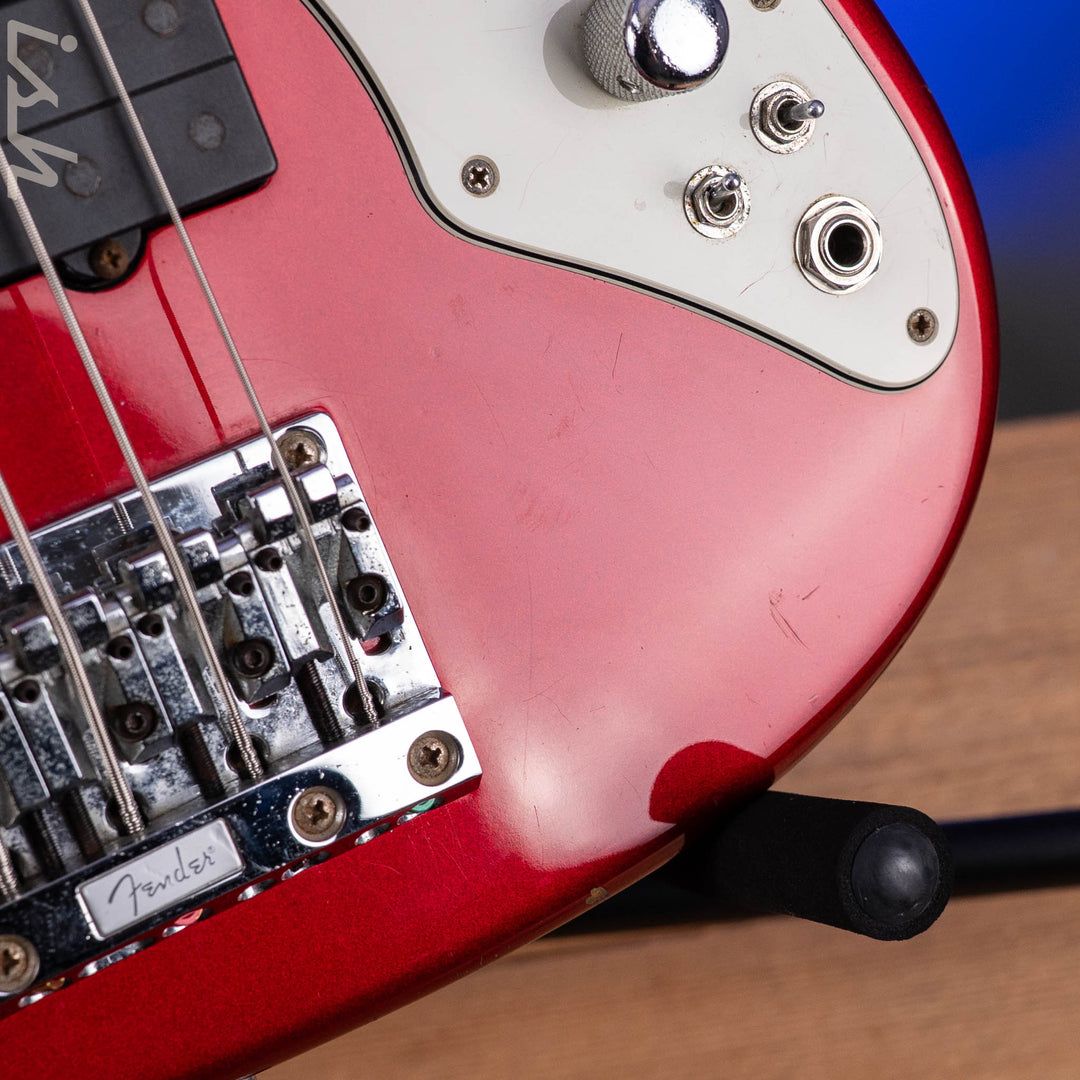 1997 Fender Roscoe Beck V Bass Candy Apple Red