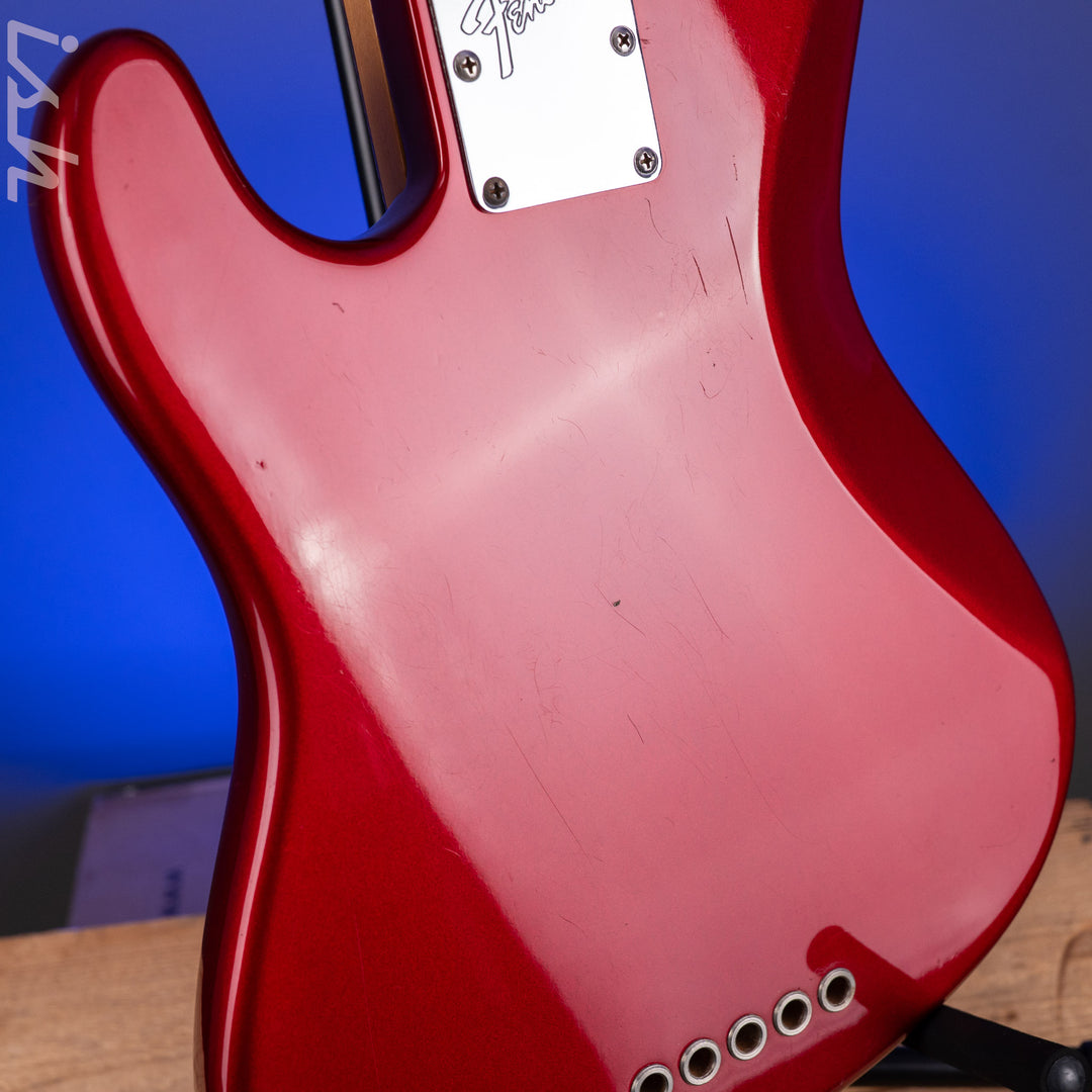 1997 Fender Roscoe Beck V Bass Candy Apple Red