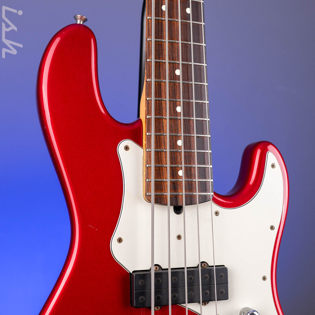 1997 Fender Roscoe Beck V Bass Candy Apple Red