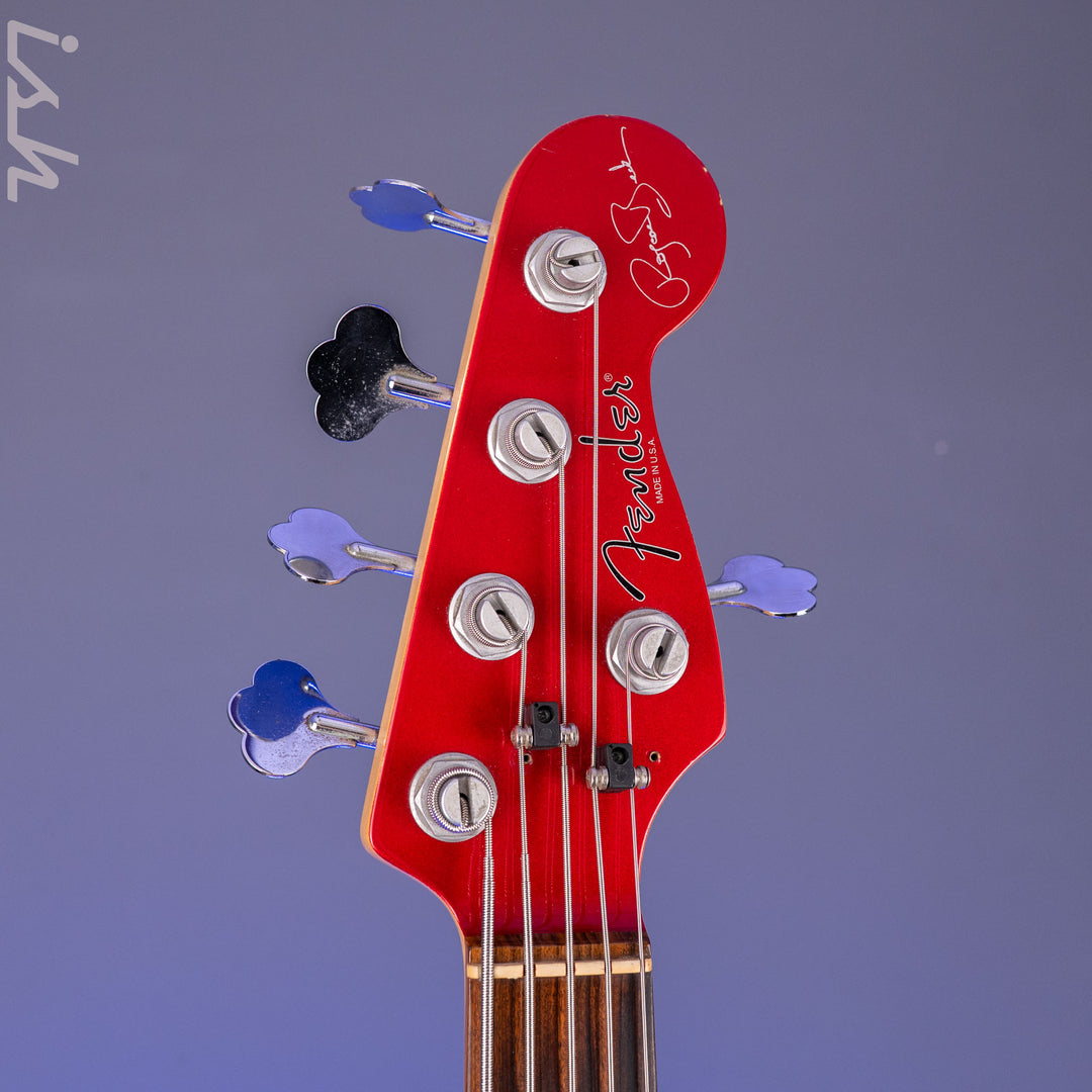 1997 Fender Roscoe Beck V Bass Candy Apple Red