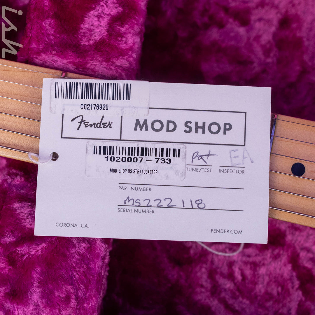 2023 Fender Mod Shop Stratocaster Burgundy Mist Metallic