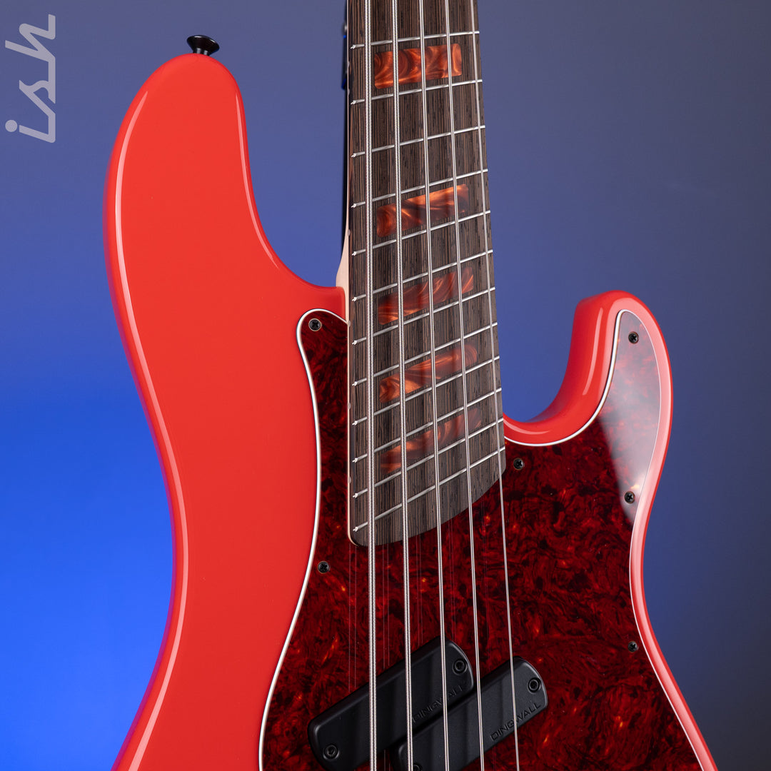 Dingwall Custom Shop Super P 5-String Bass Fiesta Red