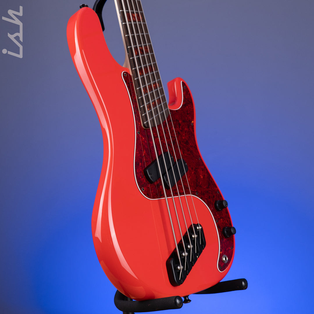 Dingwall Custom Shop Super P 5-String Bass Fiesta Red