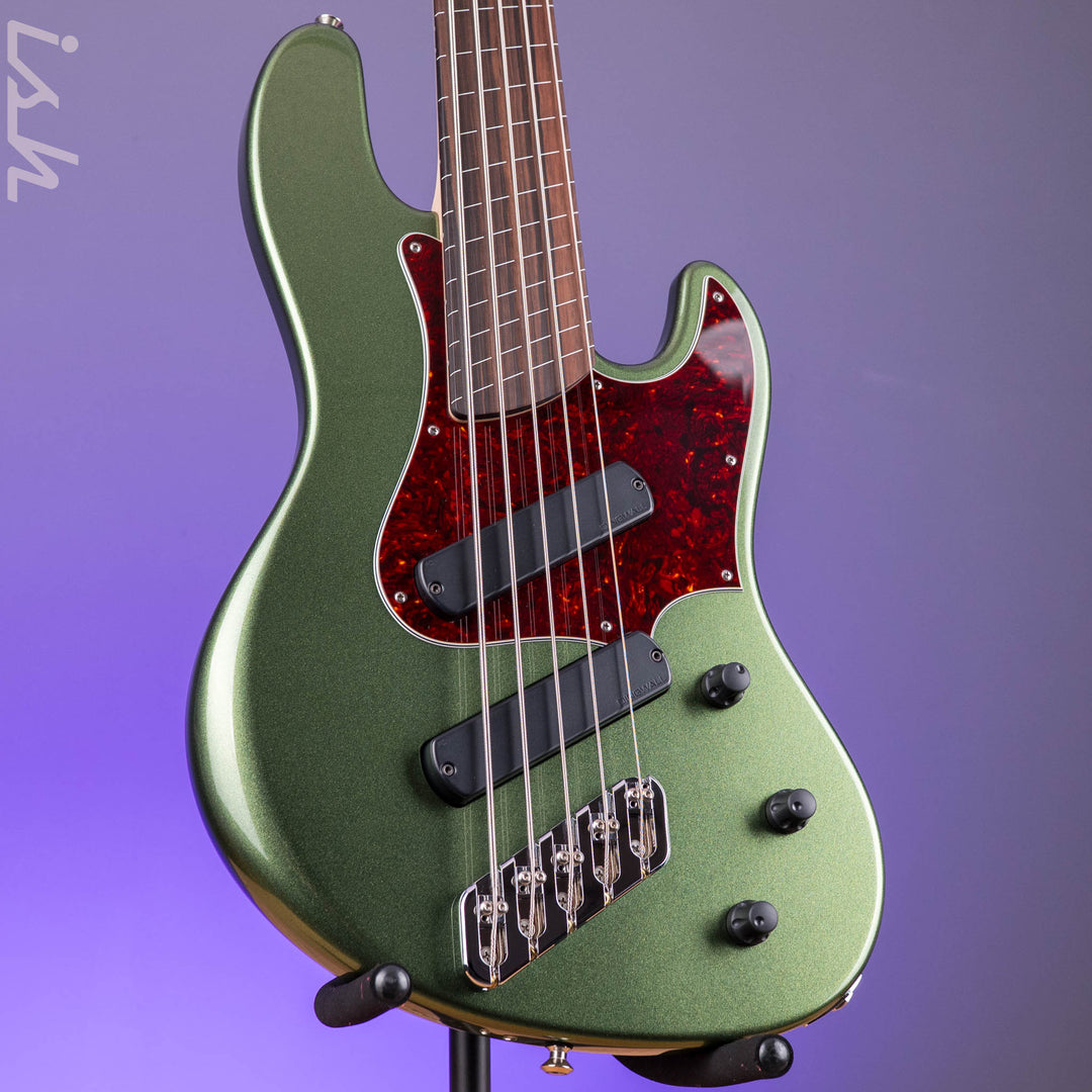 Dingwall Super J 5-string Fretless Metallic Green