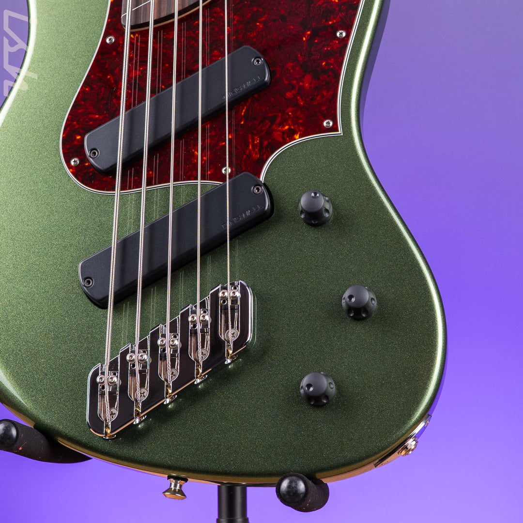 Dingwall Super J 5-string Fretless Metallic Green