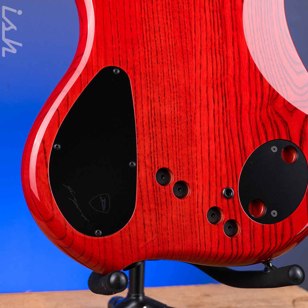 Dingwall Z3 6-String Bass Maple Burl Dark Purple to Red Reverseburst