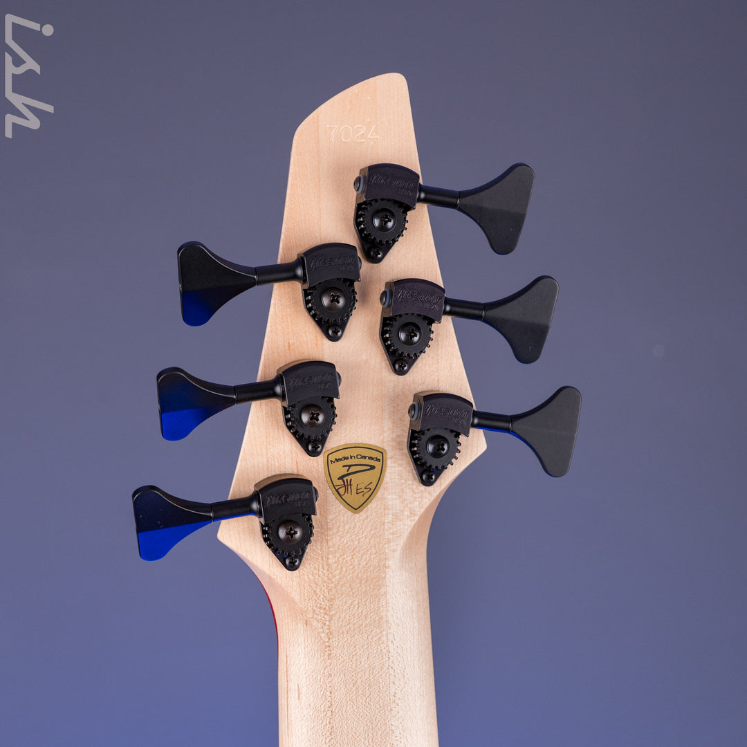 Dingwall Z3 6-String Bass Maple Burl Dark Purple to Red Reverseburst