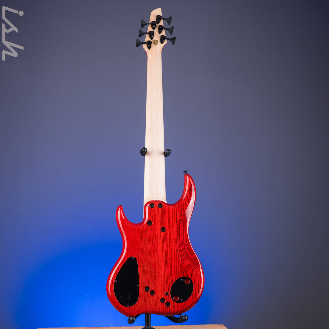 Dingwall Z3 6-String Bass Maple Burl Dark Purple to Red Reverseburst