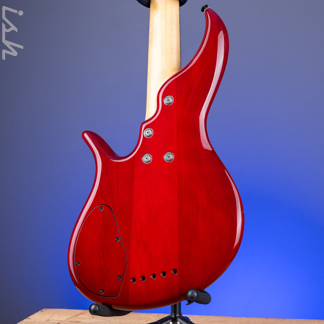 2004 F Bass BNF5 Fretless Transparent Red