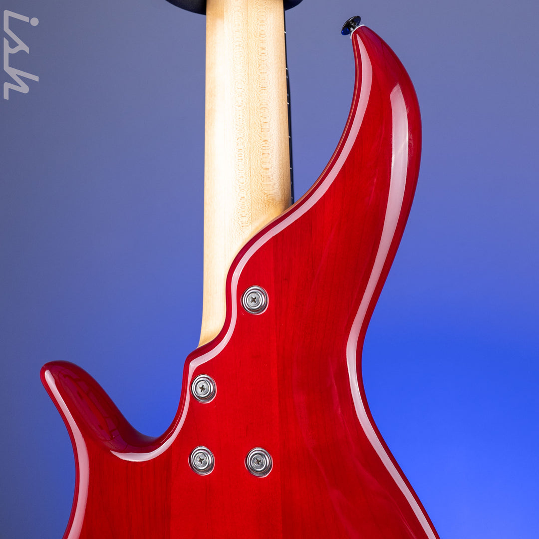 2004 F Bass BNF5 Fretless Transparent Red