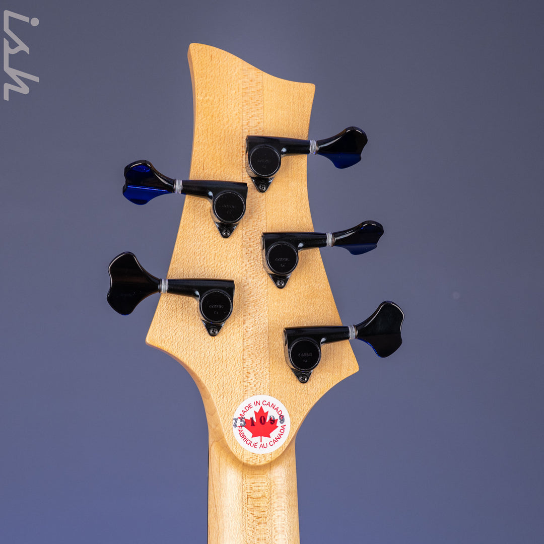 2004 F Bass BNF5 Fretless Transparent Red