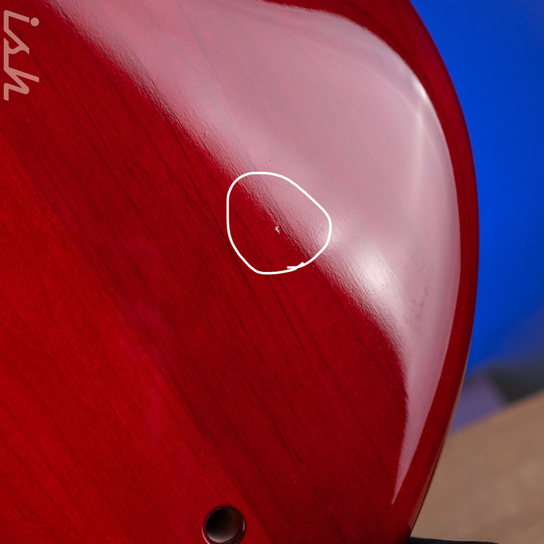 2004 F Bass BNF5 Fretless Transparent Red