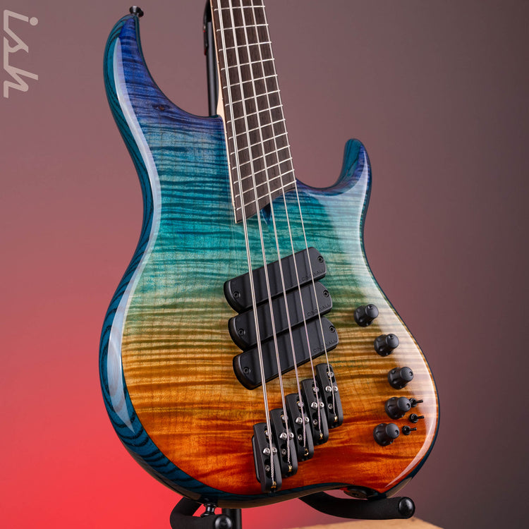 Dingwall Z3 5-String Bass Indigo to Orange Fade – Ish Guitars