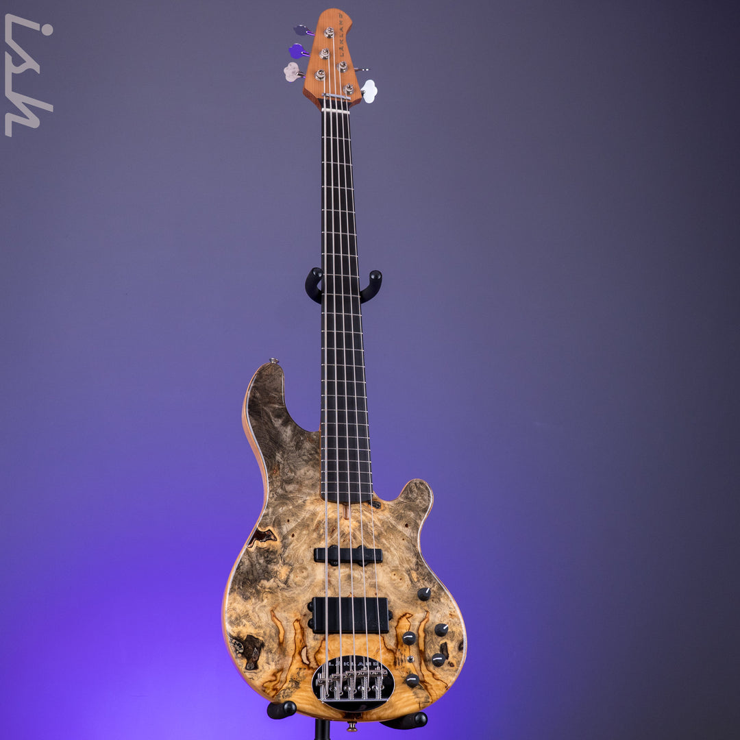2020-2021 Lakland 55-94 Deluxe 5-String burl maple
