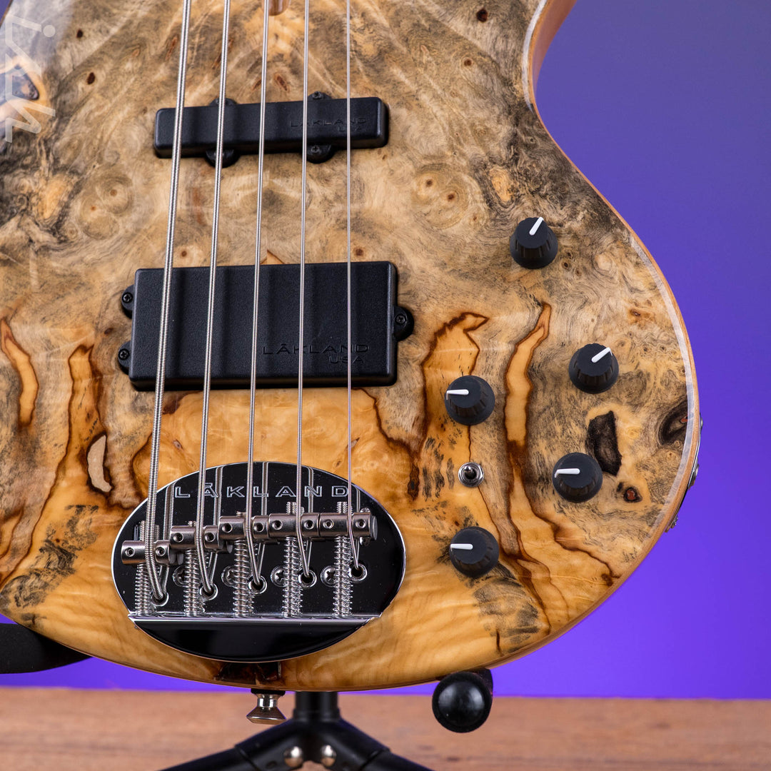 2020-2021 Lakland 55-94 Deluxe 5-String burl maple